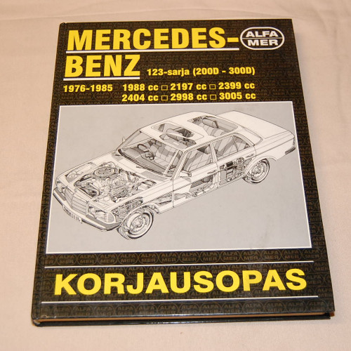 Korjausopas Mercedes-Benz 123-sarja (200D-300D) 1976-1985
